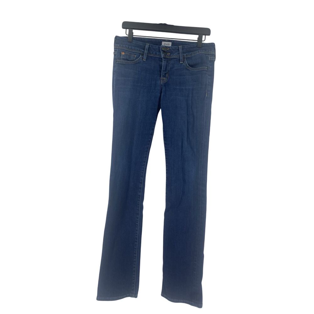 Hudson Ginny Straight Jeans Womens 28 Blue Medium Wash Stretch Denim W215DMS